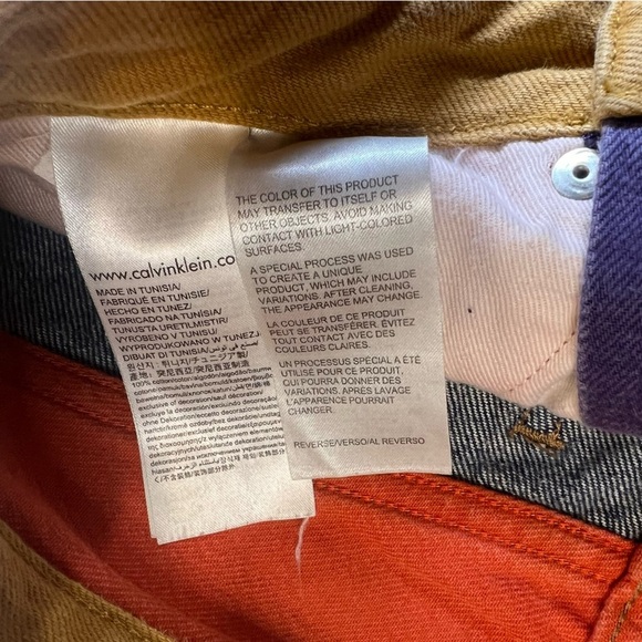 Calvin Klein Color Block High Rise Mini Skirt - Picture 4 of 4